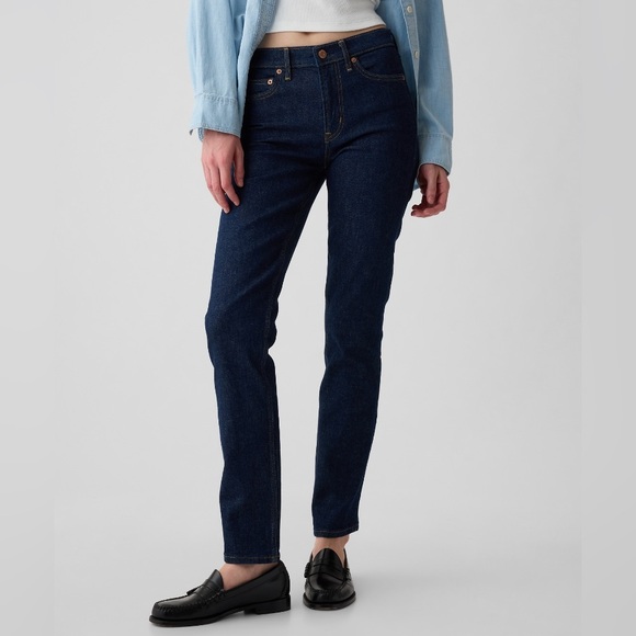 NWT Gap Mid Rise Vintage Slim Blue Jean 31/12 Regular - Picture 3 of 6